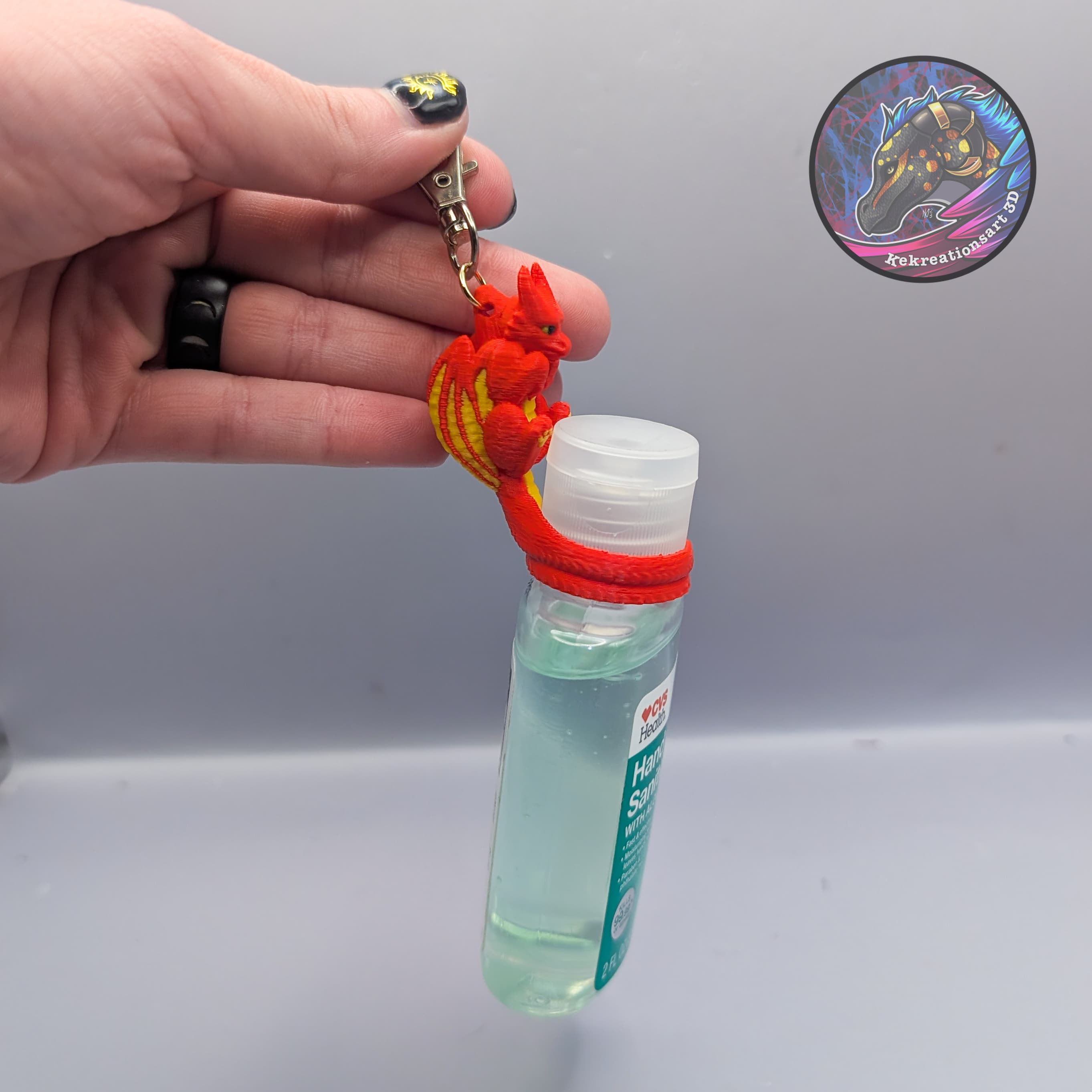 dragon hand sanitizer holder 3d model