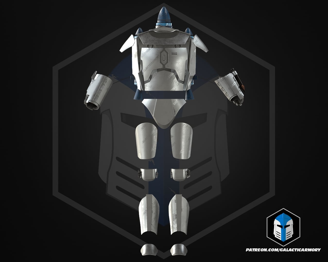 Jango Fett Armor - 3D Print Files 3d model