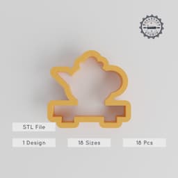 Tea Ceremony Shape Cutter Set, 18 Sizes from 0.75" to 5", Cookie & Fondant Tool, Perfect for Traditional Tea Rituals PRODUCT_4527 3d model