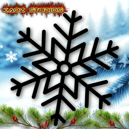 6 pack snowflakes wall art snowflake set wall decor christmas decoraitons 3d model