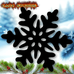 6 pack snowflakes wall art snowflake set wall decor christmas decoraitons 3d model
