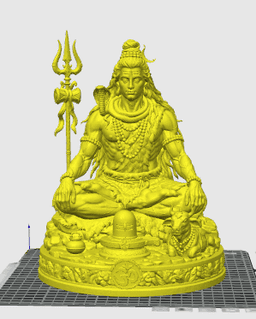 Lord Shiva Meditating 3d model