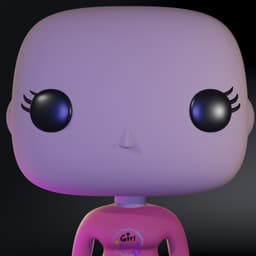 Free Funko Female Base Girl Power Shirt 3d model