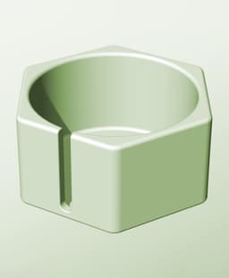 CH128-75-S Stackable slotted component box for creative makers 3d model
