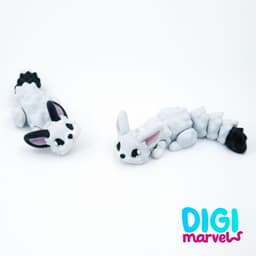 Fennec Fox Flexi + Keychain 3d model