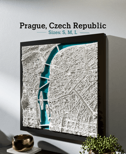 Prague, Czech Republic - S, M, L, & XL 3d model