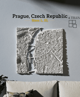 Prague, Czech Republic - S, M, L, & XL 3d model