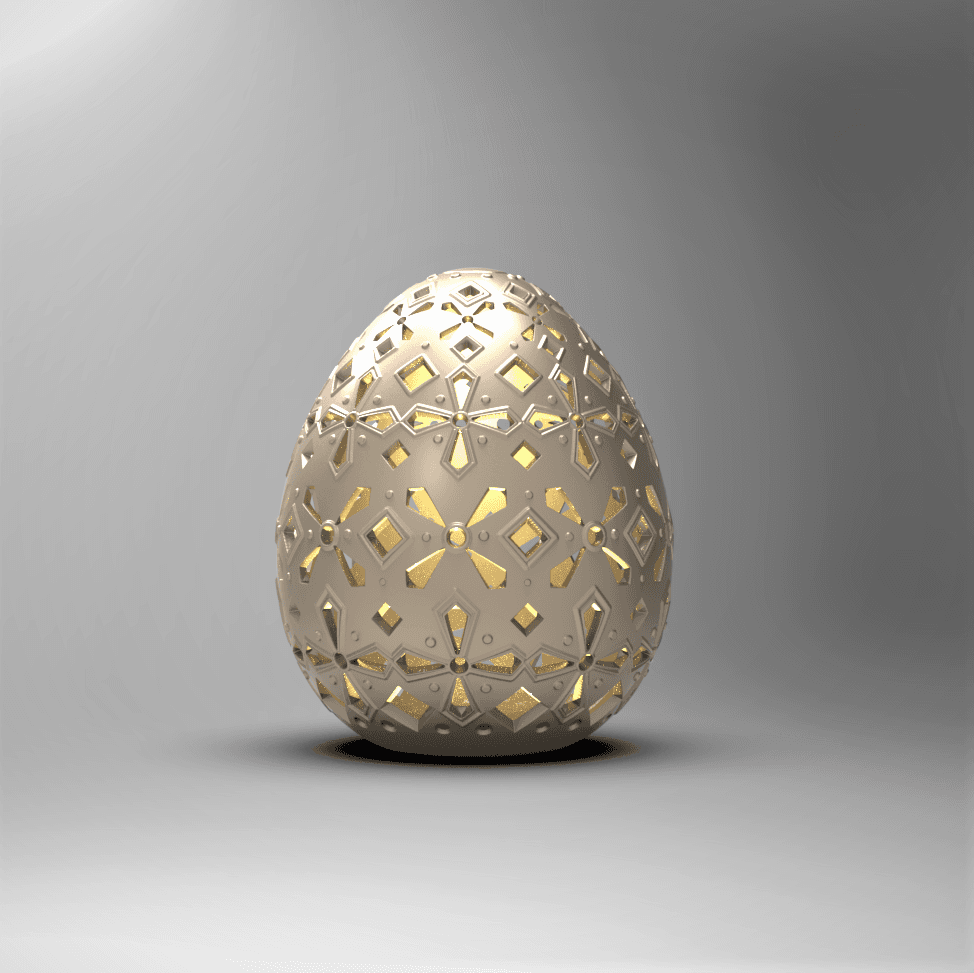 Egg Tealight Cover -*Diamond Drop* 3d model