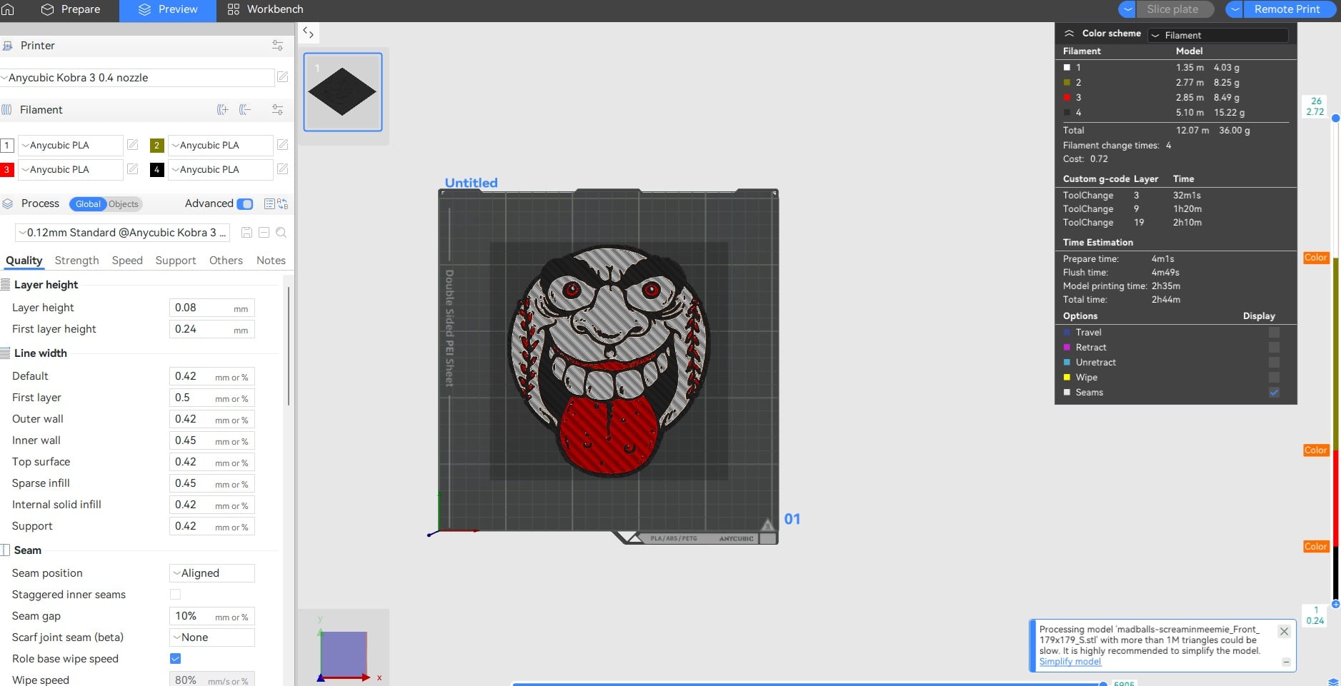 Madballs Screamin' Meemie Retro Decoration 3d model