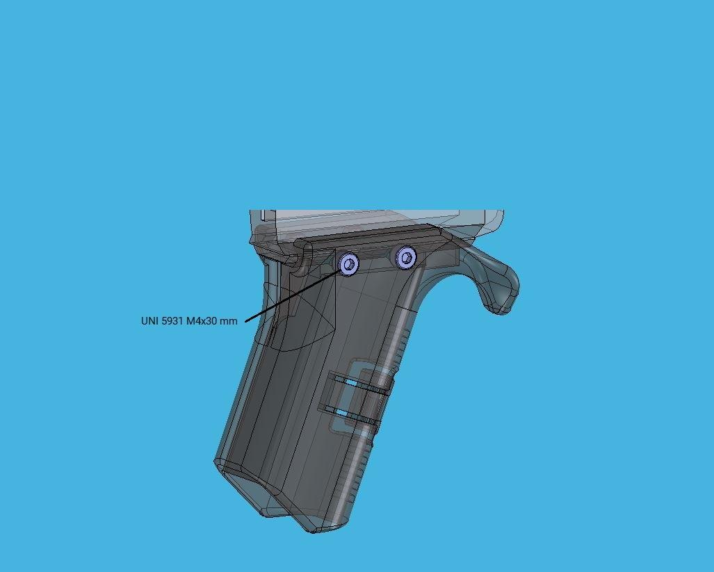 Nato Rail - Picatinny Angled Mag Holder Foregrip For Glock gen.3 3d model