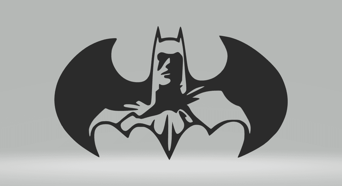 Batman New 2D Art.stl 3d model