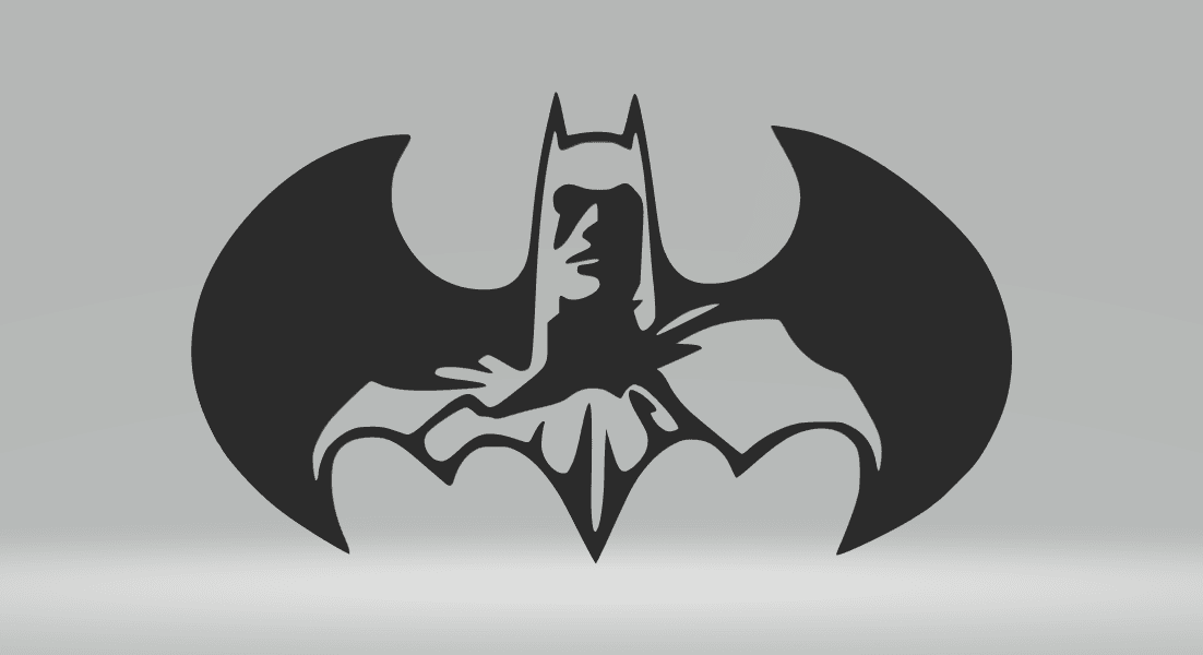 Batman New 2D Art.stl 3d model