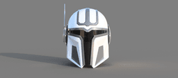 Imperial MK-3: Custom made Mandalorian Helmet STL File (3D Print File) 3d model