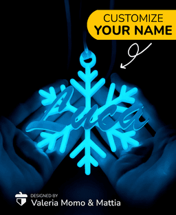 Christmas Decoration (#2) Your Name, Snowflake, Gift 3d model