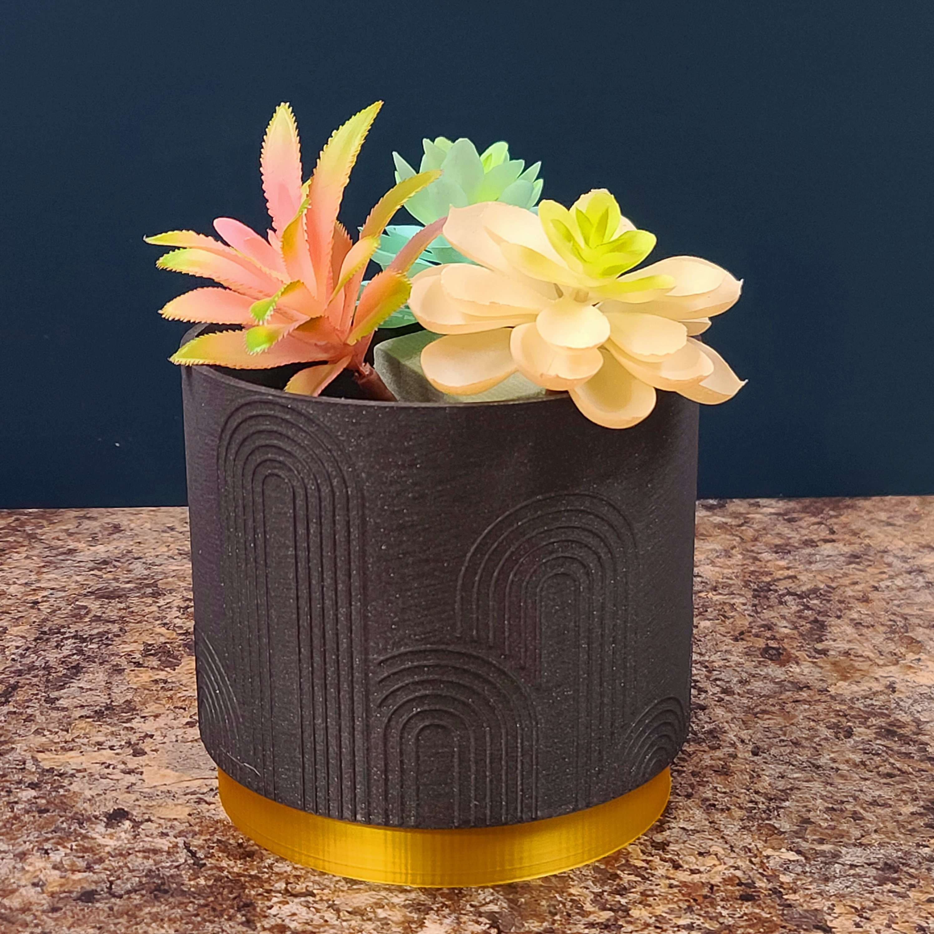Mountain Rainbow Planter 3d model