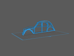 Citroën - 2 CV Wall Art 3d model