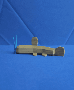 Barboach Low Poly Pokemon 3d model