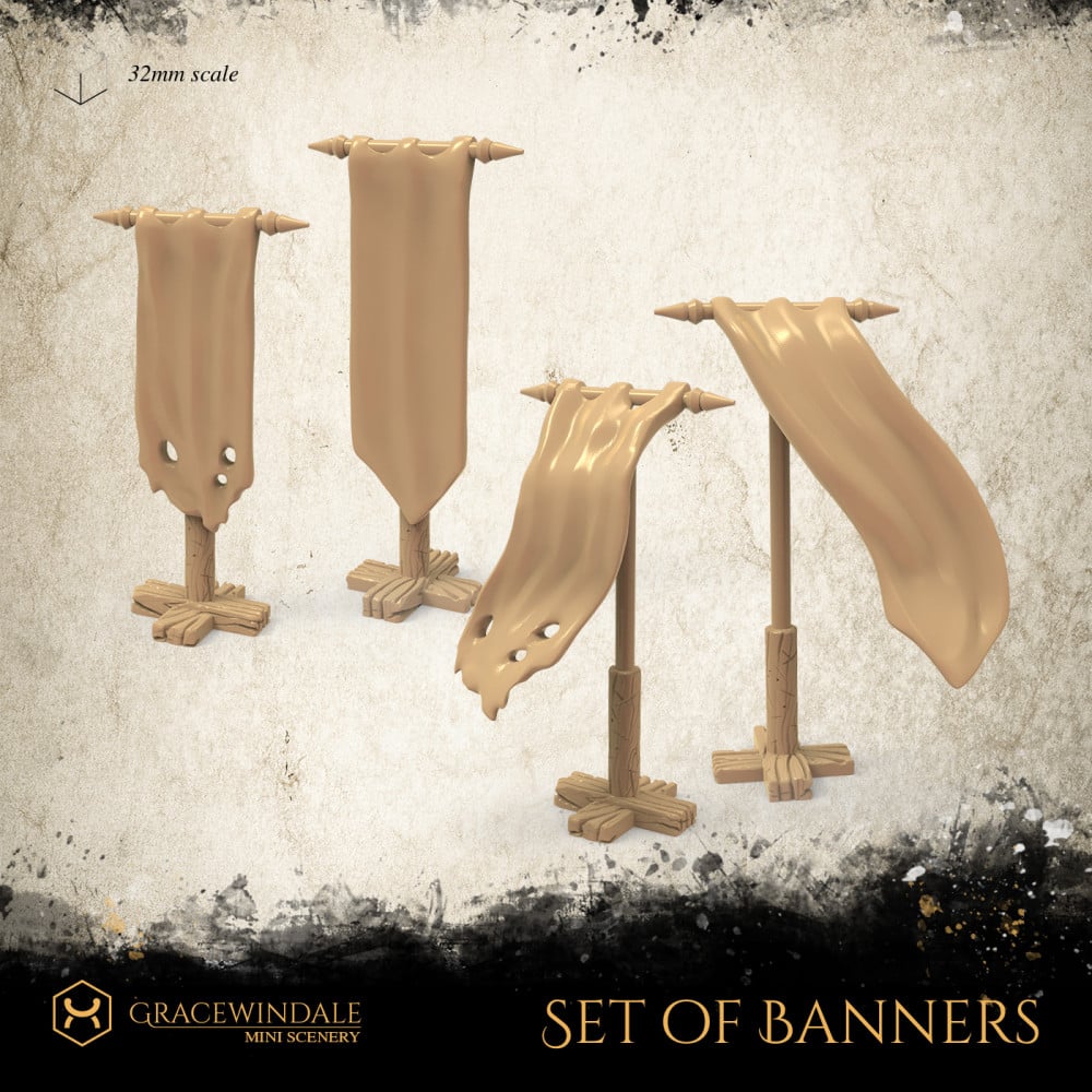 Set of Banners 3d model