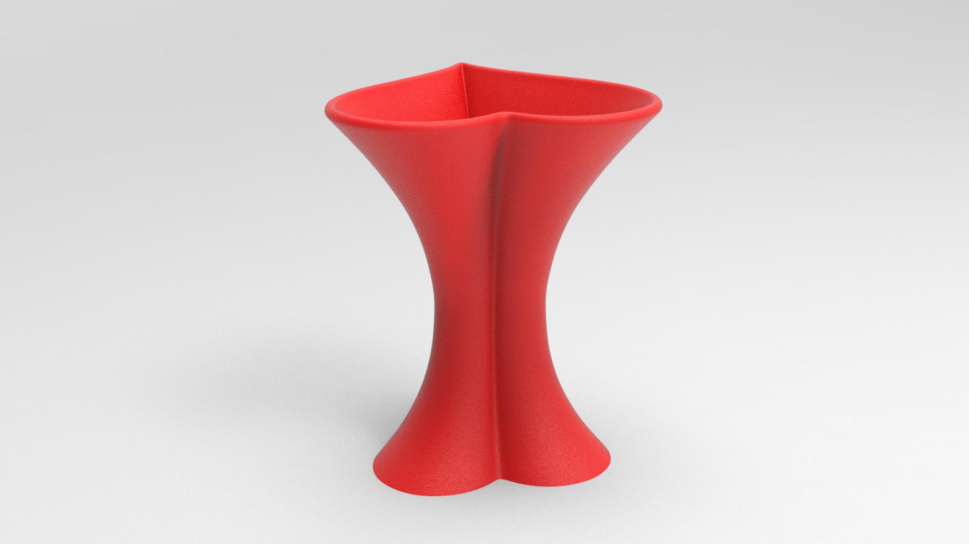 Vase Heart Saint Valentine 3d model