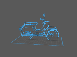 Simson - KR50 Wall Art 3d model