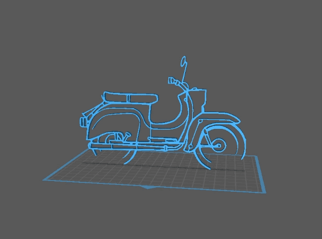 Simson - KR50 Wall Art 3d model