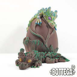Mogan, the wood baby dragon and Egg 3d model