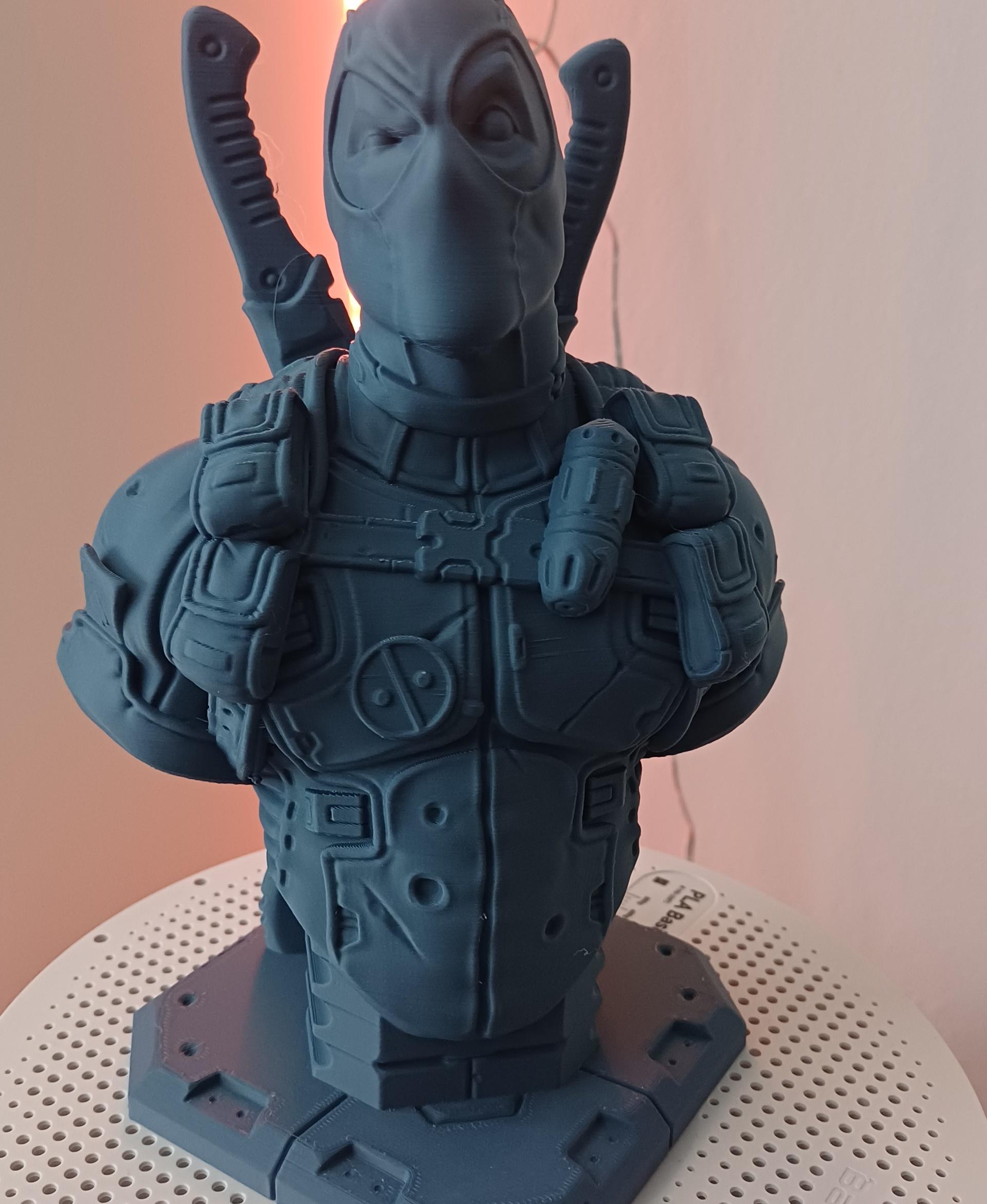 Deadpool bust (Remastered Supportless Edition) (fan art) 3d model