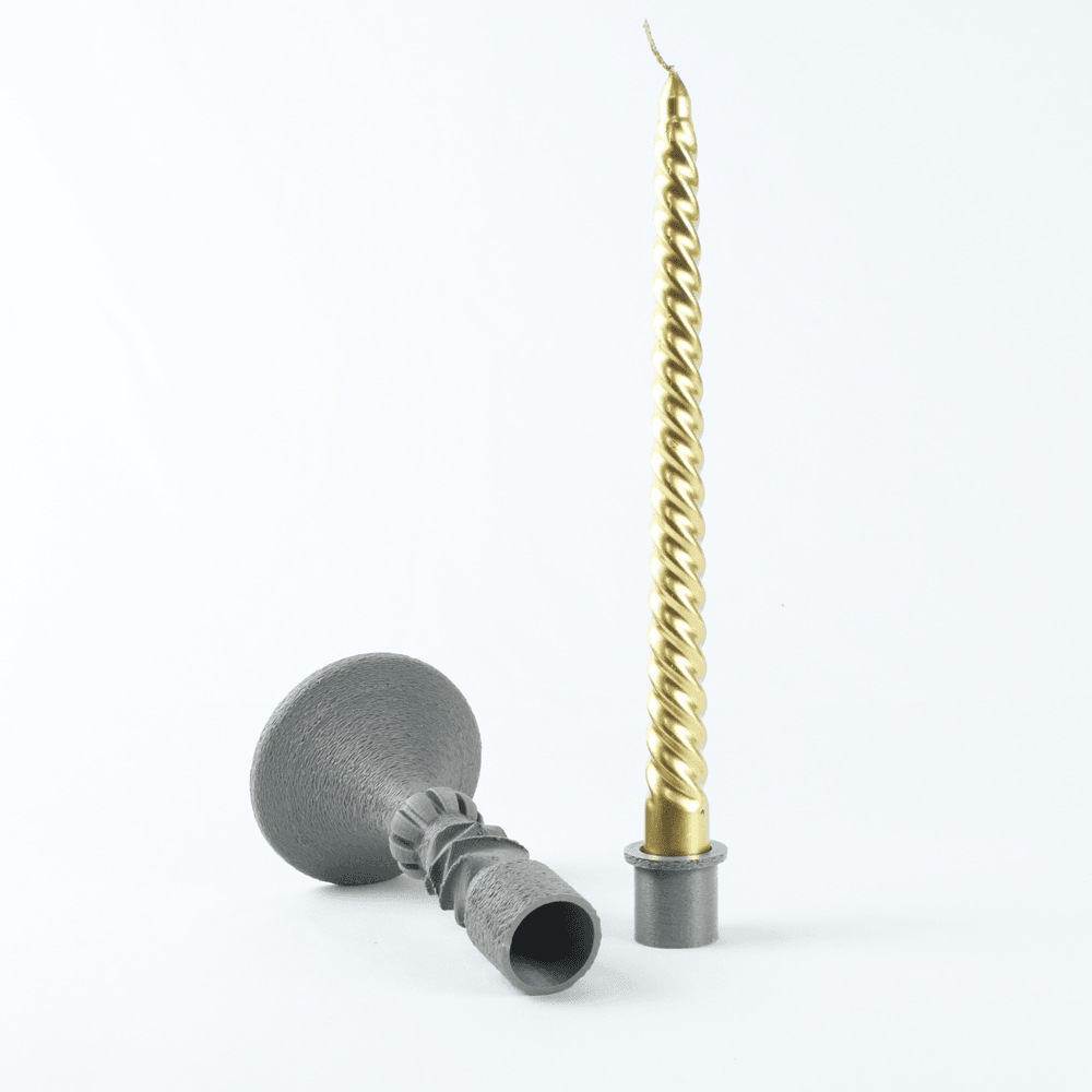 Fiora Modern Candle Holder STL | 3D Printable Decorative Candle Stand | Home Decor 3d model