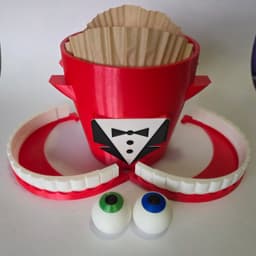 Caine Popcorn Bucket – Modular 3D Print 3d model