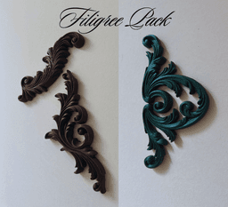 Victorian Filigrees Pack Gothic Home Decor 3d model