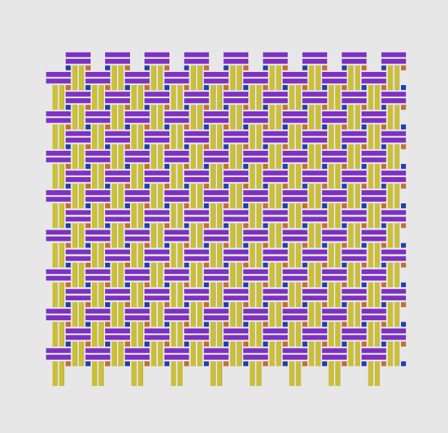 Crossed Basket Weave Textile / Modifier 3d model