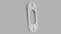 Reolink Doorbell (Wired - POE) - 5/10 Degree Tilt Down Mount 3d model