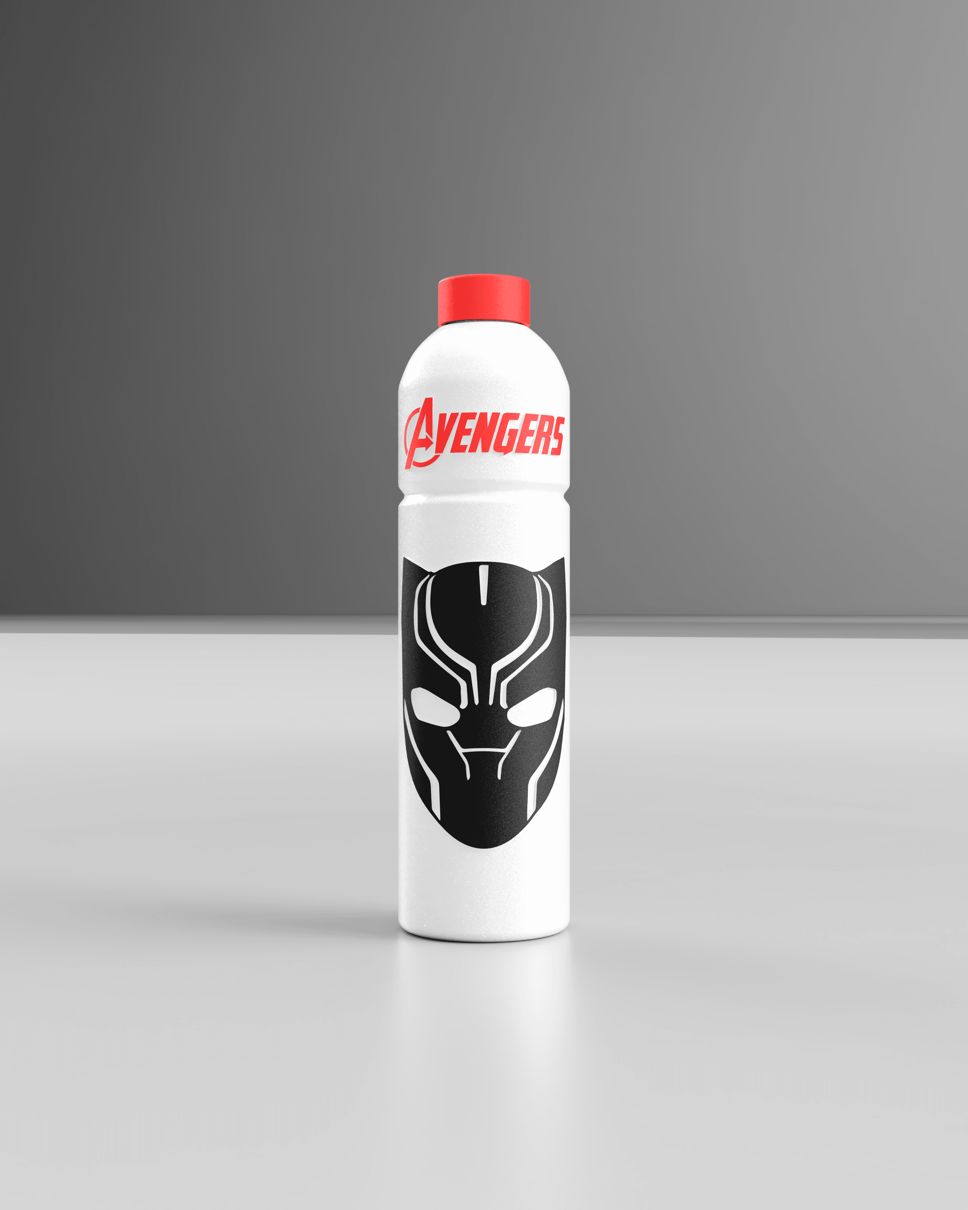 MARVEL WATER BOTTLE (BLACK PANTHER) 3d model