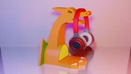 Charizard – Geometric Headphone Stand! 3d model