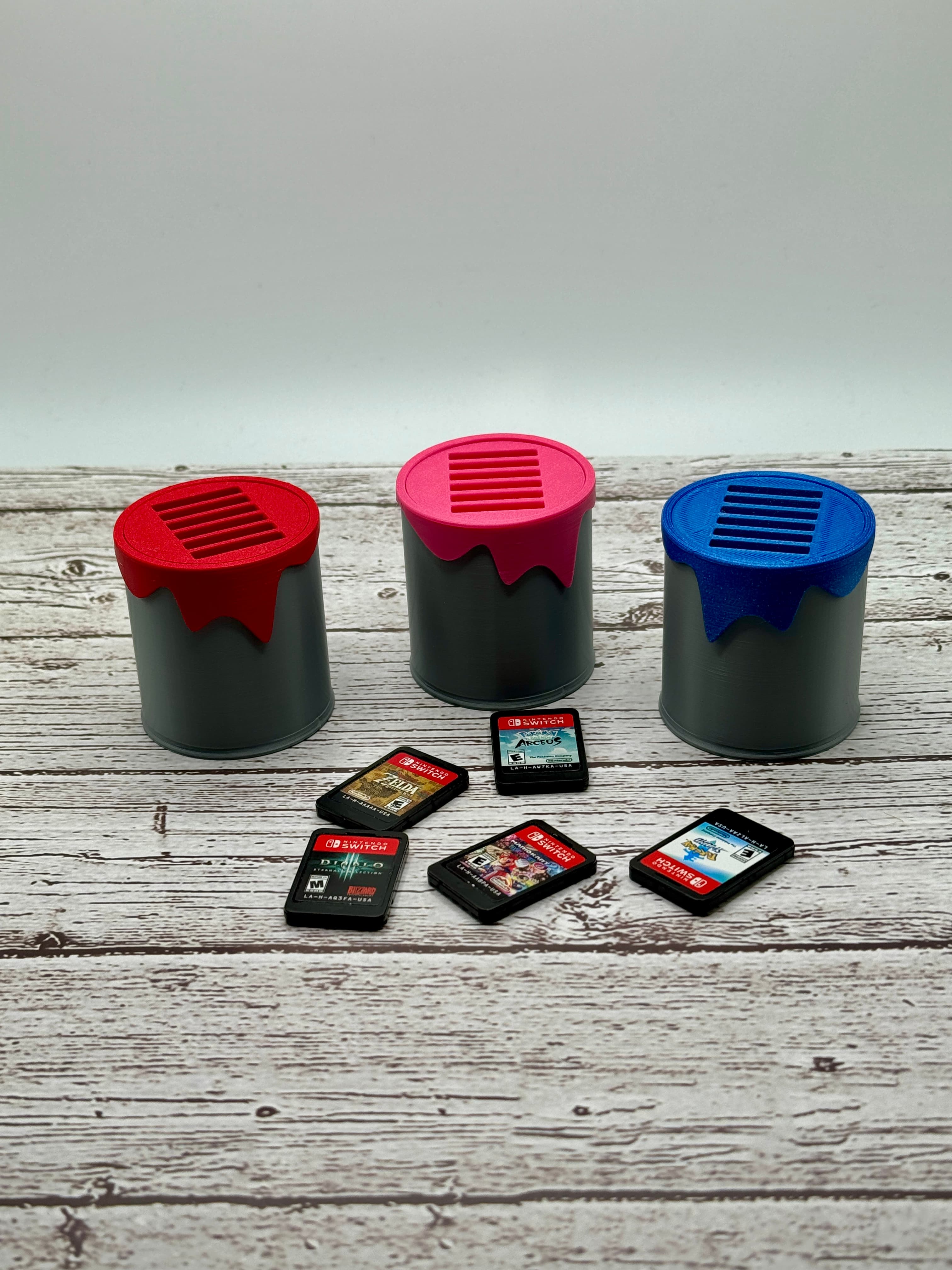 Mini Paint Can Switch Game Holder 3d model
