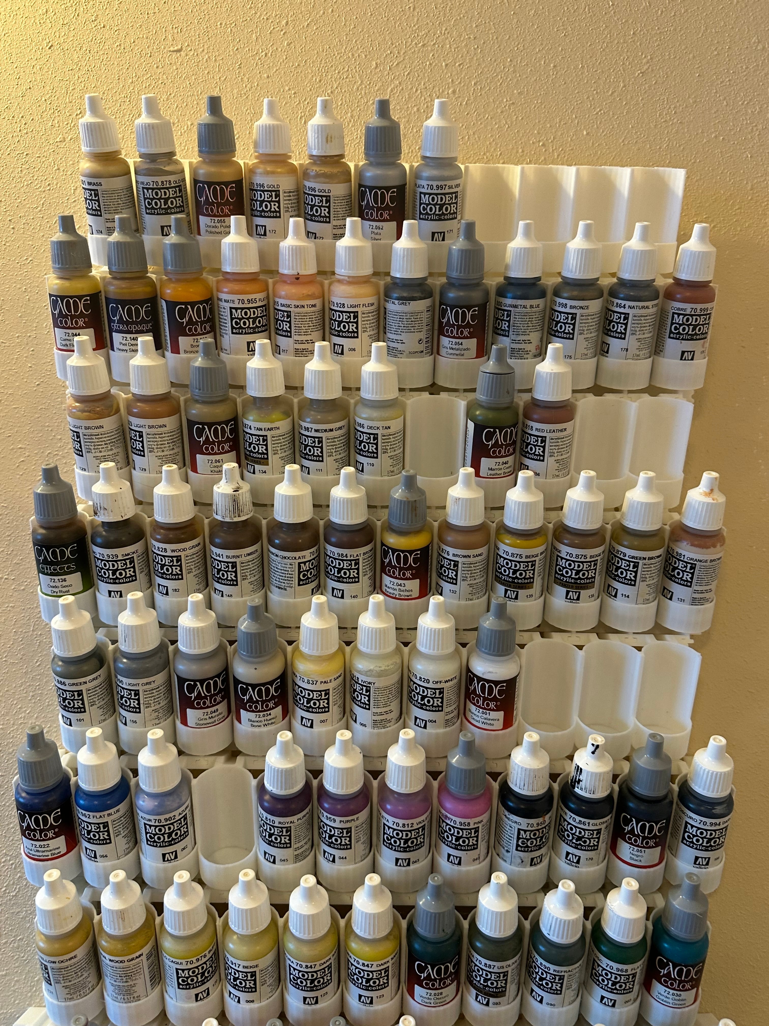 Modular Rack System for 17ml Model Paints 3d model