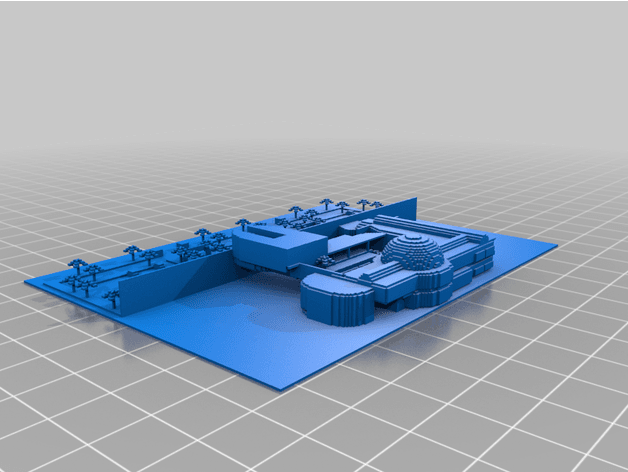 Minecraft Coconut Mall 3d model