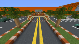 Minecraft Coconut Mall 3d model