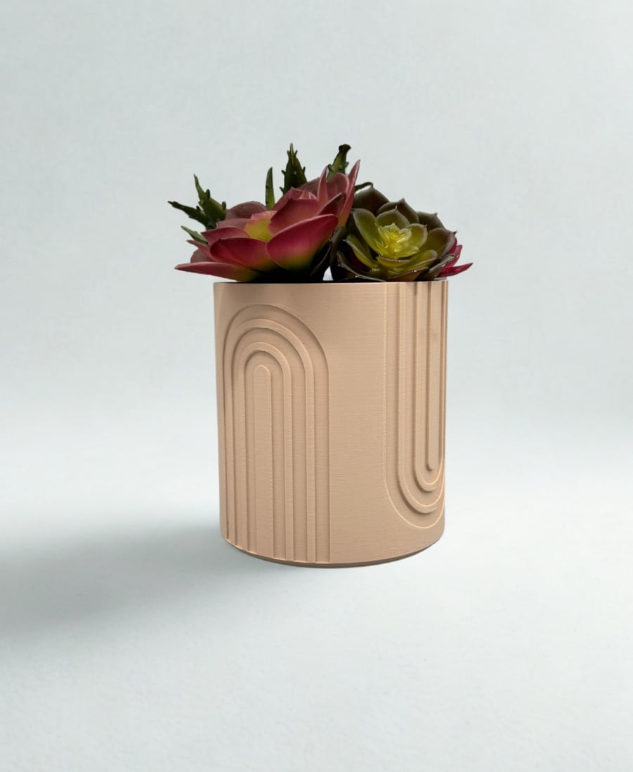 Sleek Planter with Drainage 3d model