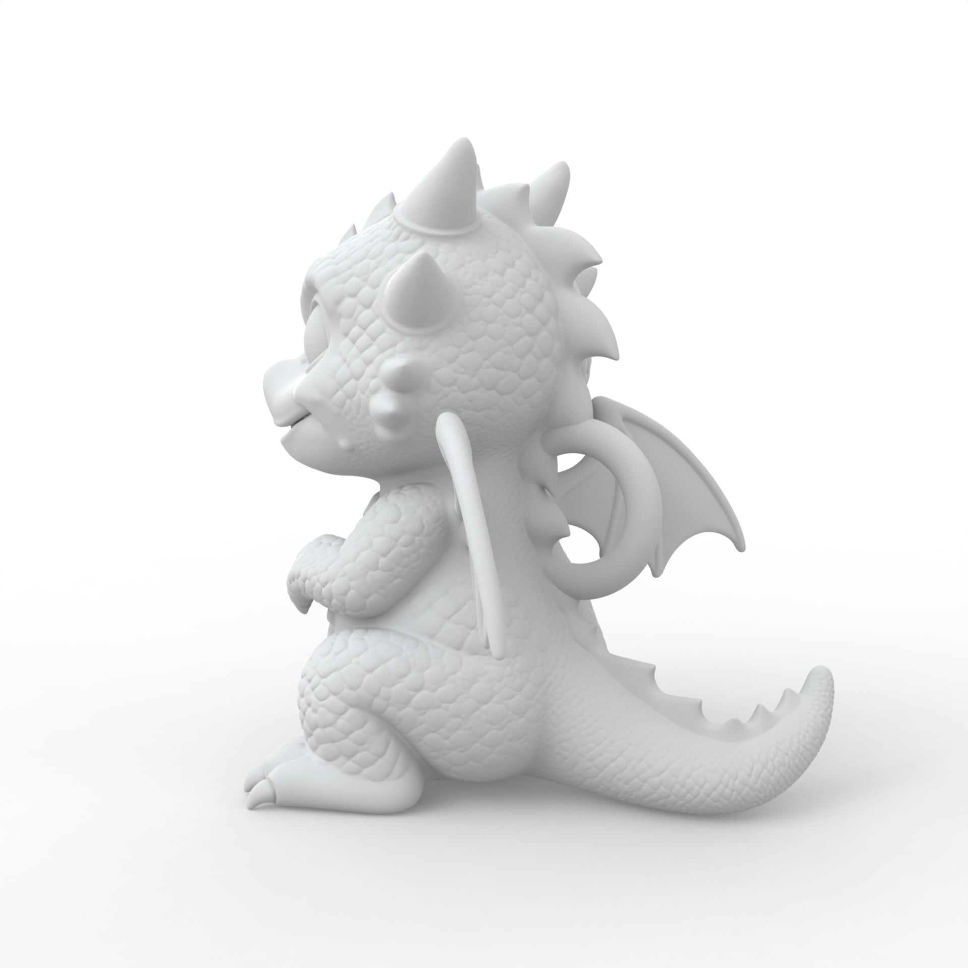 Baby Dragon Keychain 3d model