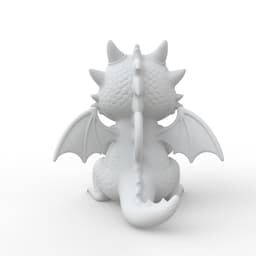 Baby Dragon Keychain 3d model