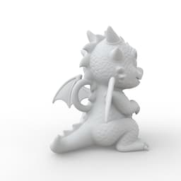 Baby Dragon Keychain 3d model