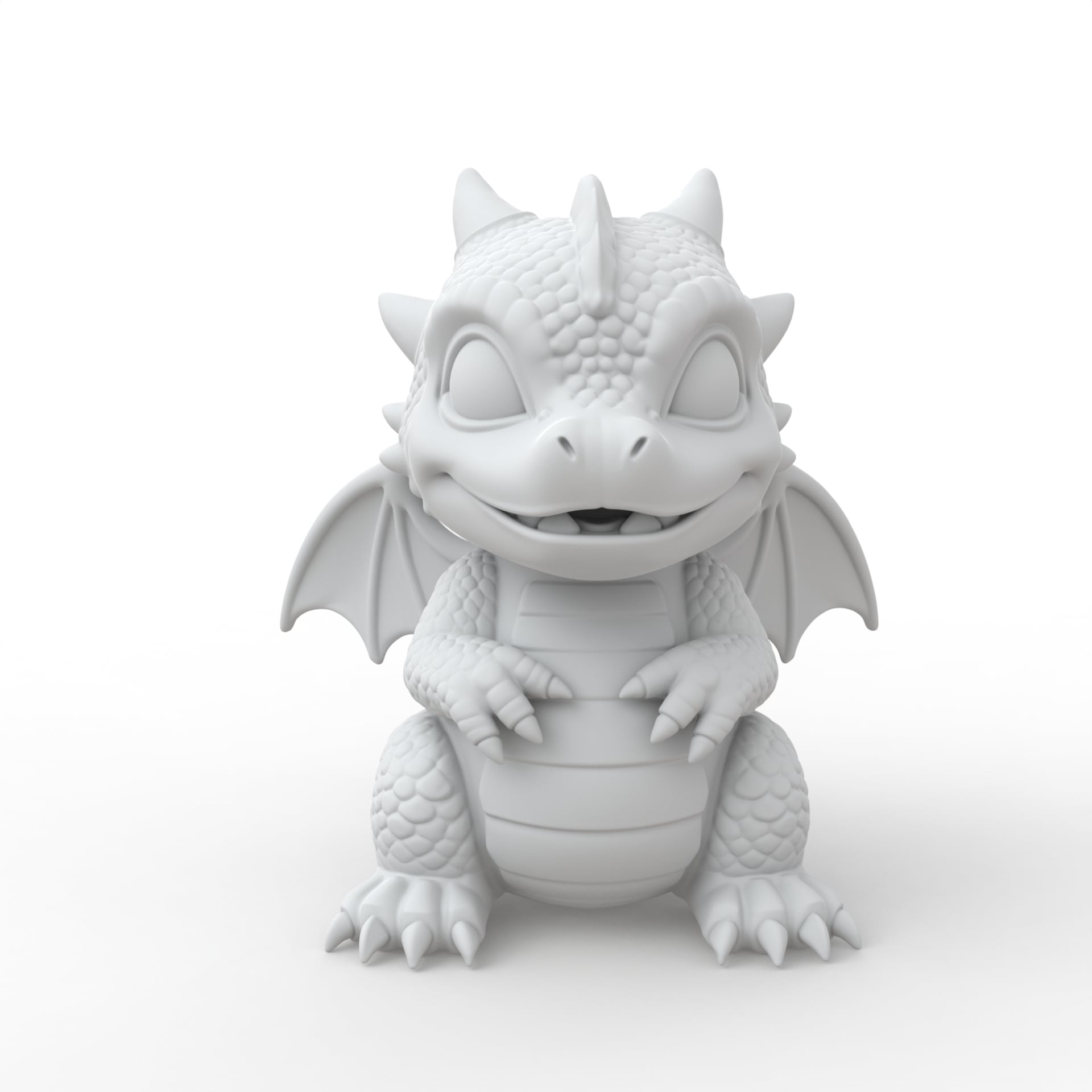 Baby Dragon Keychain 3d model