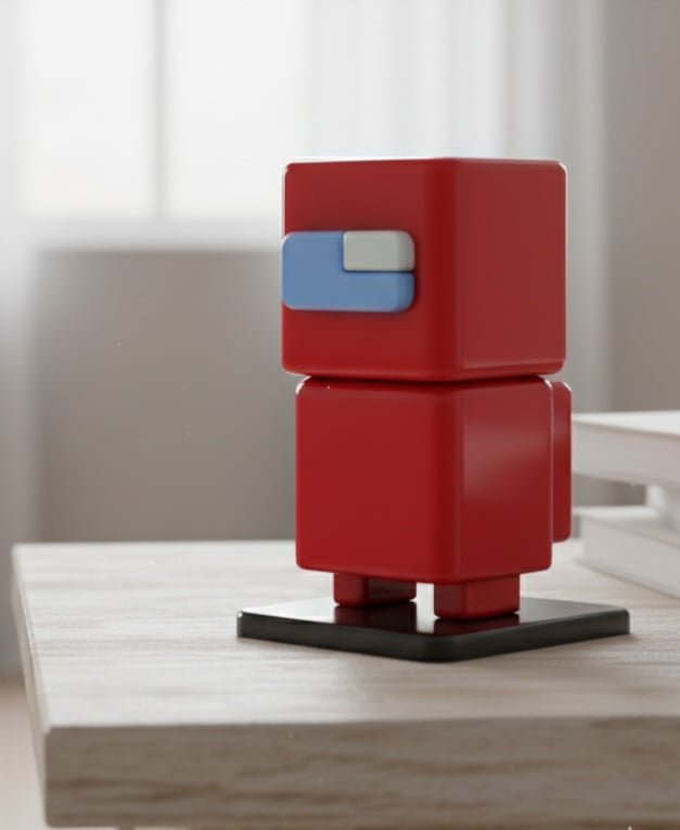 SQUARED AMONG US CHARACTER 3d model