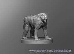 Zombie Baboon 3d model