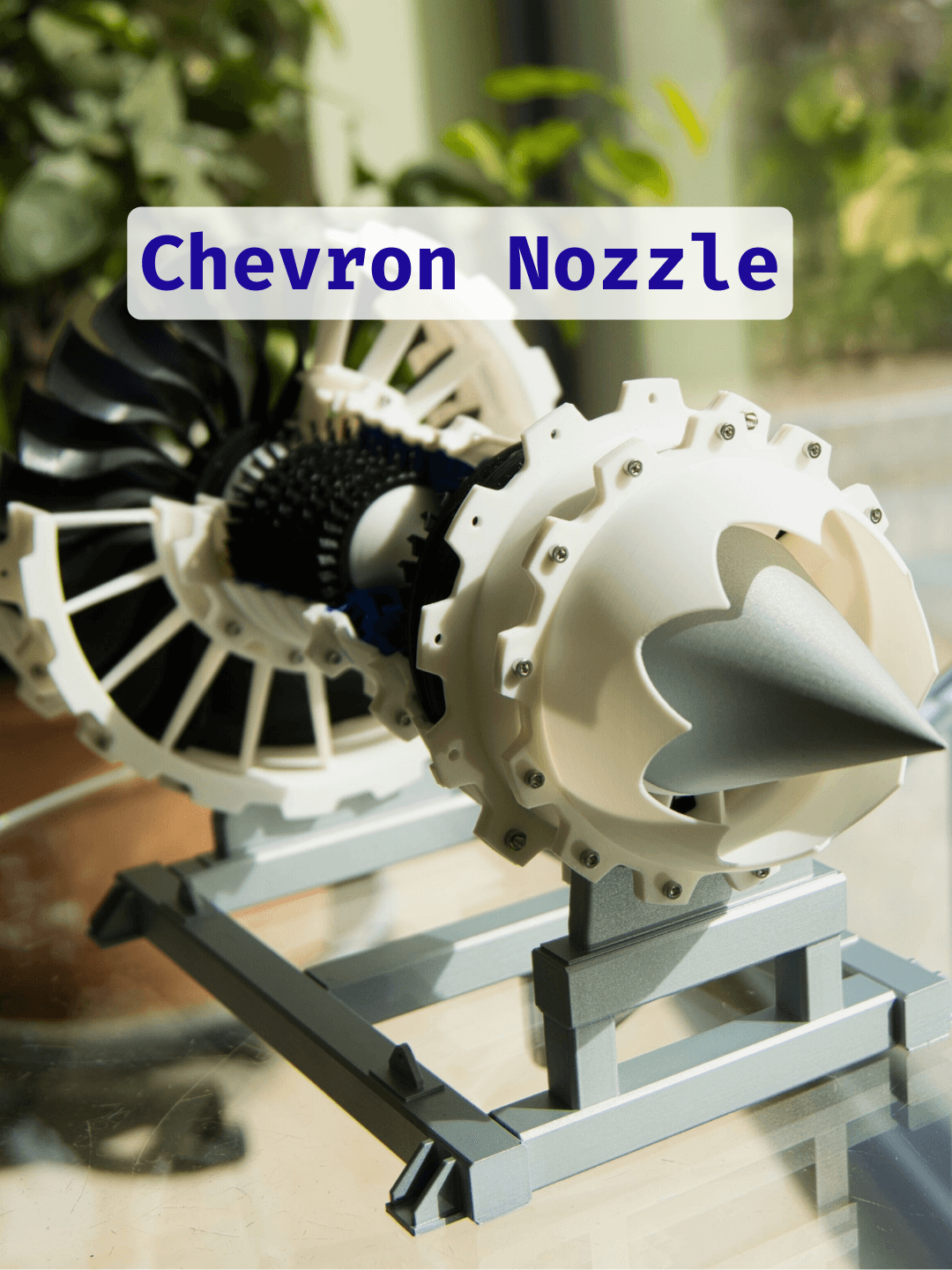 Jet Engine Chevron Nozzle  3d model