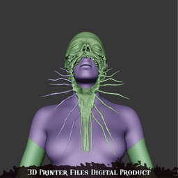 Miko Sakuko-Like Entity Cosplay Mask Silent Hill F 3d model