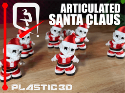 Articualted Santa Claus 2025- Ho-Ho-Poseable Holiday Cheer 3d model