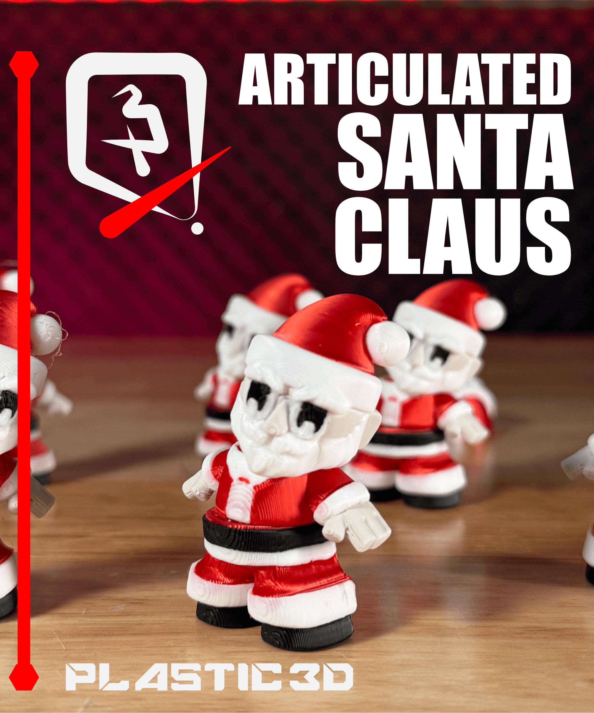 Articualted Santa Claus 2025- Ho-Ho-Poseable Holiday Cheer 3d model
