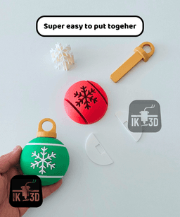 Personalizable Christmas Balls Hitch Cover / Multiparts / Single Color Printer 3d model